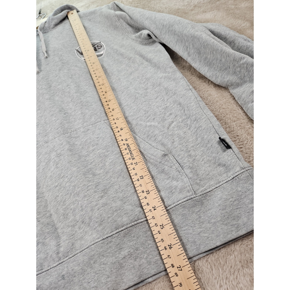 Vans Off The Wall Hoodie Pullover Sweatshirt Mens Sz S Burgundy Grey Skateboard - Picture 7 of 10